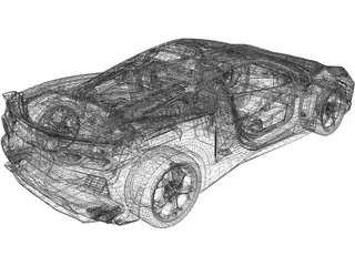 Chevrolet Corvette C8 (2019) 3D Model preview