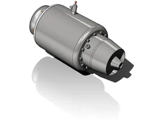 Jet Engine 18kg Force 3D Model preview
