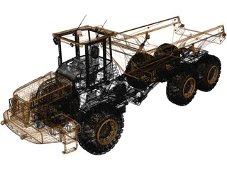 Dump Truck 3D Model preview