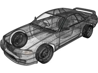 Nissan Skyline R32 GT-R Coupe (1989) 3D Model preview