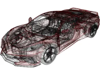 Chevrolet Corvette Z51 (2020) 3D Model preview