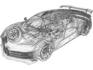 Bugatti Centodieci (2020) 3D Model preview