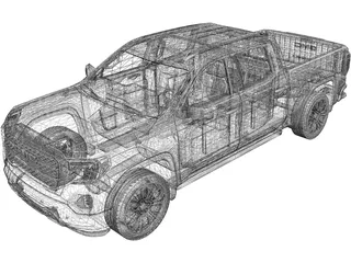 GMC Sierra 1500 (2019) 3D Model preview