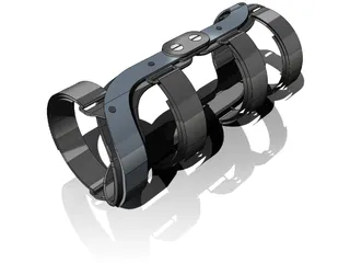 Human Knee Joint Brace 3D Model preview