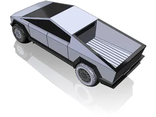 Tesla Cybertruck 3D Model preview