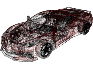 Chevrolet Corvette C8 Stingray Z51 (2020) 3D Model preview