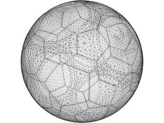 Adidas Football Ball (1982) 3D Model preview
