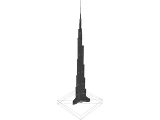 Burj Khalifa 3D Model preview