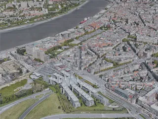 Antwerp City, Belgium (2019) 3D Model preview