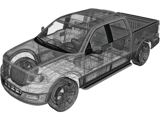 Lincoln Mark LT (2005) 3D Model preview