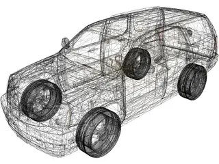 Cadillac Escalade (2008) 3D Model preview
