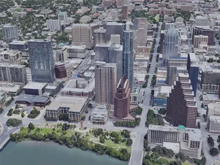 Austin City, TX, USA (2019) 3D Model preview