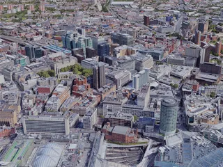 Birmingham City, UK (2019) 3D Model preview