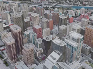 Calgary City, AB, Canada (2019) 3D Model preview
