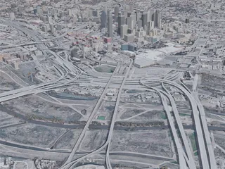 Dallas City, TX, USA (2019) 3D Model preview