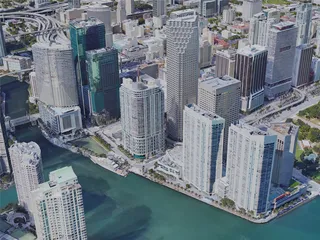 Miami City Downtown, FL, USA (2019) 3D Model preview
