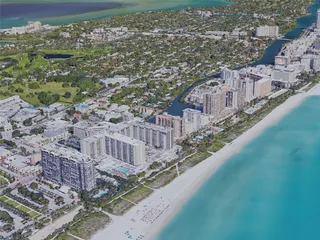 Miami Beach, FL, USA (2019) 3D Model preview
