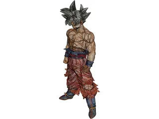 Goku Ultra 3D Model preview