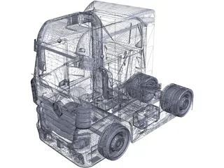 Mercedes-Benz Actros 3D Model preview