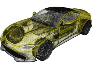 Aston Martin Vantage (2019) 3D Model preview