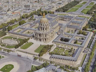 Paris City Center, France (2019) 3D Model preview