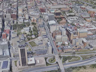 Richmond City, VA, USA (2019) 3D Model preview
