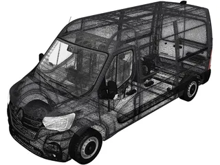 Renault Master (2020) 3D Model preview