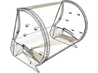 Showcase Refregirator 3D Model preview