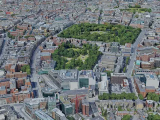 Dublin City, Ireland (2019) 3D Model preview