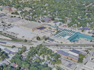 Madison City, WI, USA (2019) 3D Model preview