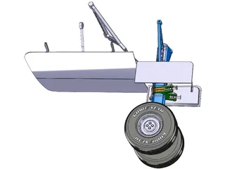 Boeing 737 Landing Gear 3D Model preview