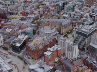 Manchester City, UK (2019) 3D Model preview