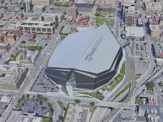 Minneapolis City, MN, USA (2019) 3D Model preview