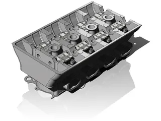 Honda B16 Vtec Engine Head 3D Model preview