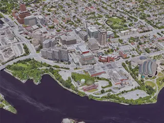 Ottawa City, ON, Canada (2019) 3D Model preview