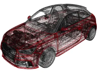 Audi A1 3D Model preview