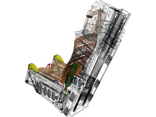 Ejection Seat 3D Model preview