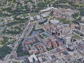 Pittsburgh City, PA, USA (2019) 3D Model preview