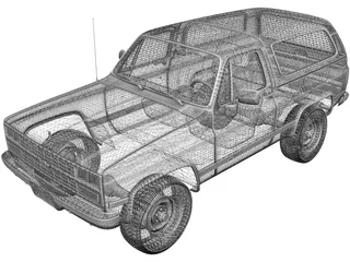 Chevrolet Blazer (1989) 3D Model preview