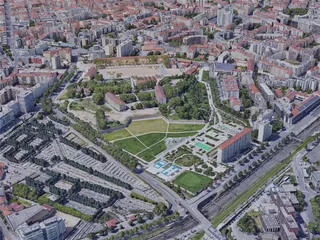 Lyon City, France (2019) 3D Model preview