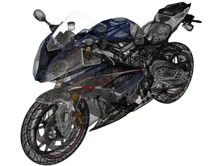 BMW S 1000 RR (2018) 3D Model preview