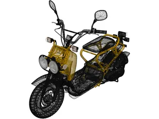 Honda NPS50 Zoomer Ruckus (2005) 3D Model preview