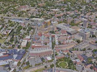 New Haven City, CT, USA (2019) 3D Model preview
