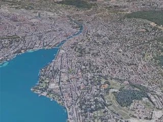 Zurich City, Switzerland (2019) 3D Model preview