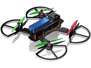 Quadcopter 3D Model preview