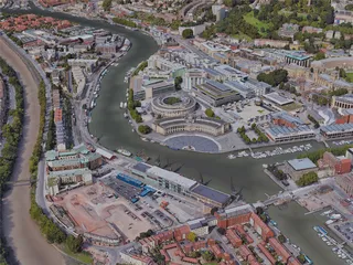 Bristol City, UK (2019) 3D Model preview