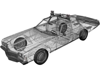 Chevrolet Impala Police (1972) 3D Model preview