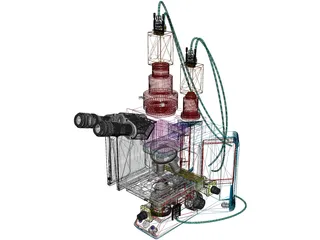 Olympus Microscope 3D Model preview