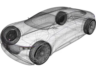 Mercedes-Benz Vision EQS (2019) 3D Model preview