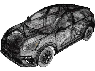 Kia Niro EV (2018) 3D Model preview